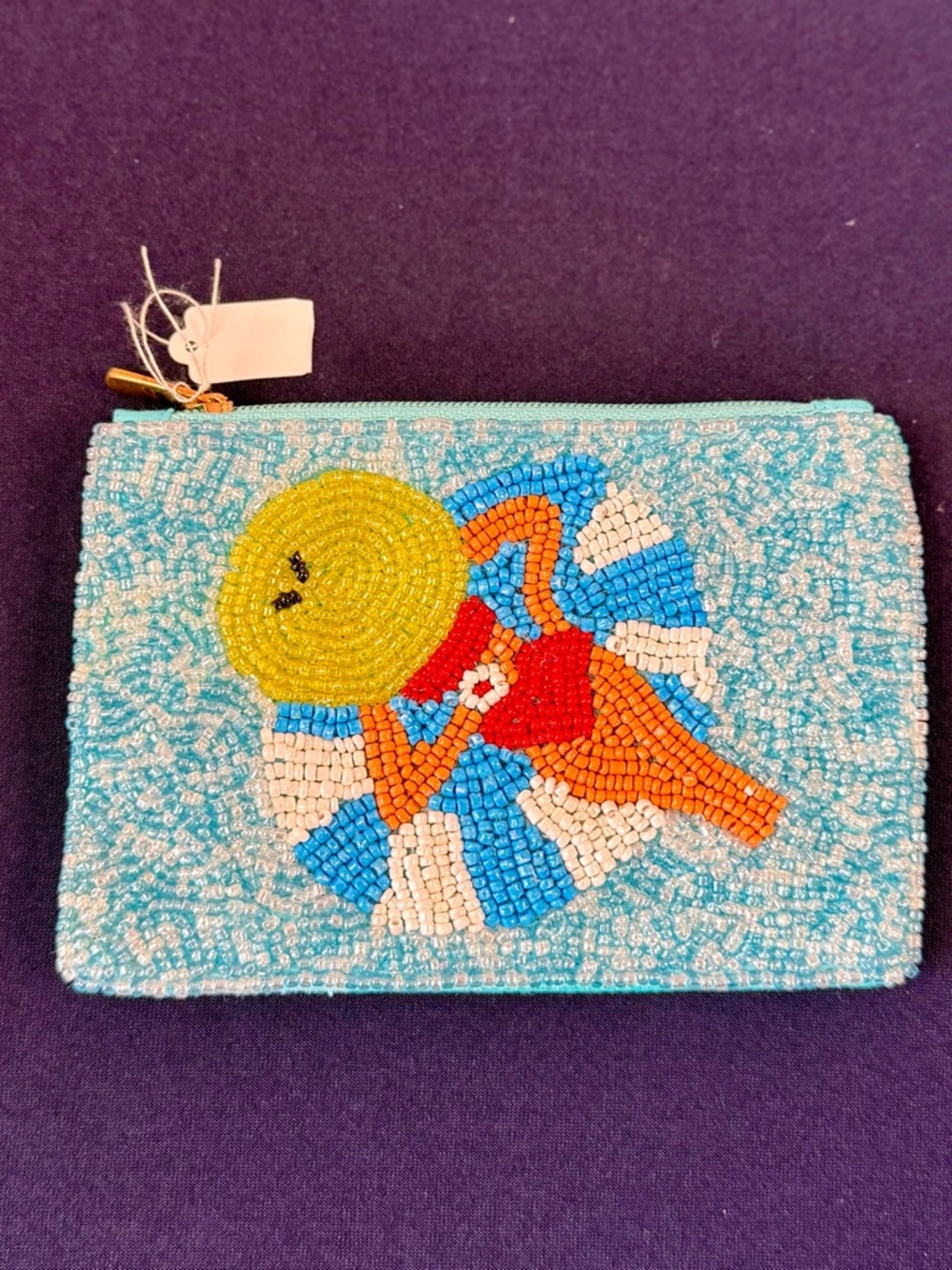 Beaded Sunbather Coin Purse